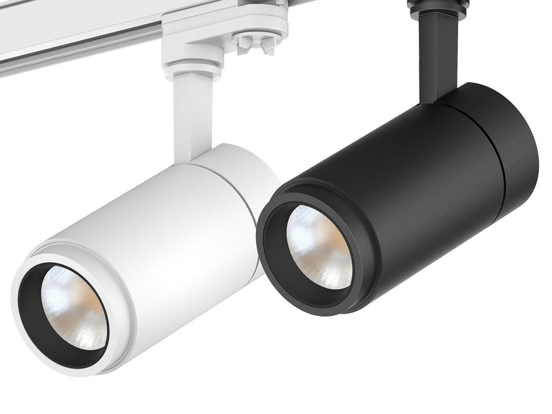 Ledimo Easytrack Zoom Kohdevalaisin 3-vaihekiskoon IP20 30W 100mm 830 3000lm 15-60deg DALI valkoinen - Ledimo Oy
