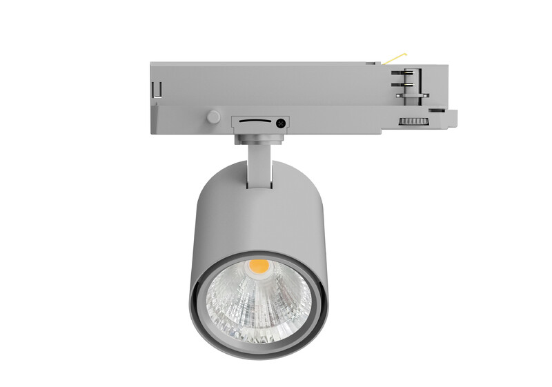 Ledimo Easytrack Mini Kohdevalaisin 3-vaihekiskoon IP20 30W 90x108mm 930/940/950 3000lm 38deg harmaa, himmennys potentiometrillä - Ledimo Oy Ledimo Easytrack Mini Kohdevalaisin 3-vaihekiskoon IP20 30W 90x108mm 930/940/950 3000lm 38deg harmaa, himmennys potentiometrillä - Ledimo Oy