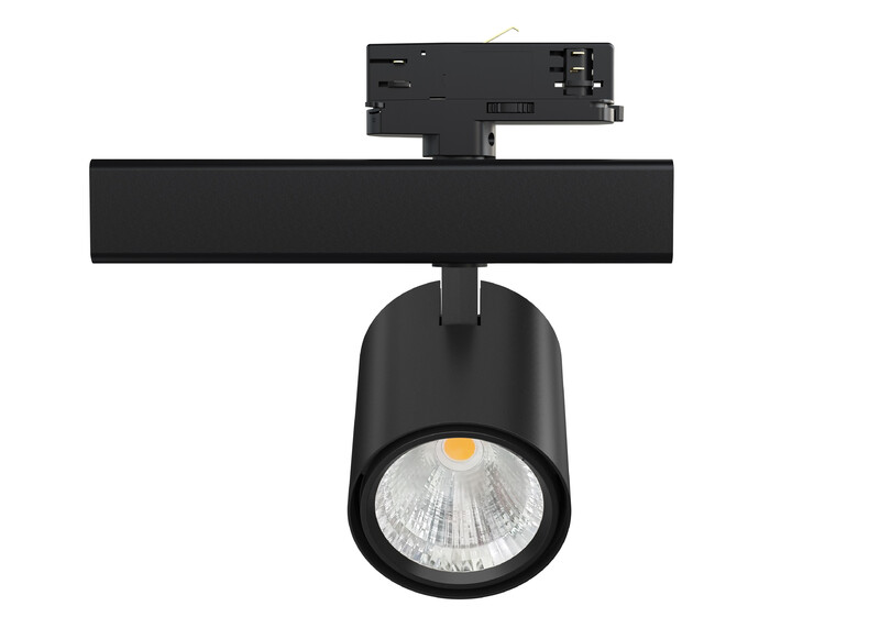 Ledimo Easytrack Mini Kohdevalaisin 3-vaihekiskoon IP20 20W 90x108mm 2000lm 38deg musta RGBW DALI2 - Ledimo Oy Ledimo Easytrack Mini Kohdevalaisin 3-vaihekiskoon IP20 20W 90x108mm 2000lm 38deg musta RGBW DALI2 - Ledimo Oy