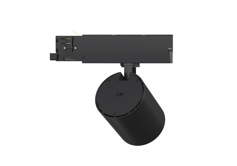 Ledimo Easytrack Mini Kohdevalaisin 3-vaihekiskoon IP20 20W 90x108mm 930/940/950 2000lm 38deg musta, himmennys potentiometrillä - Ledimo Oy