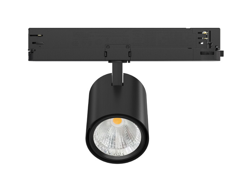 Ledimo Easytrack Mini Kohdevalaisin 3-vaihekiskoon IP20 20W 90x108mm  2000lm 38deg musta TW 2700-6500K DALI2 - Ledimo Oy