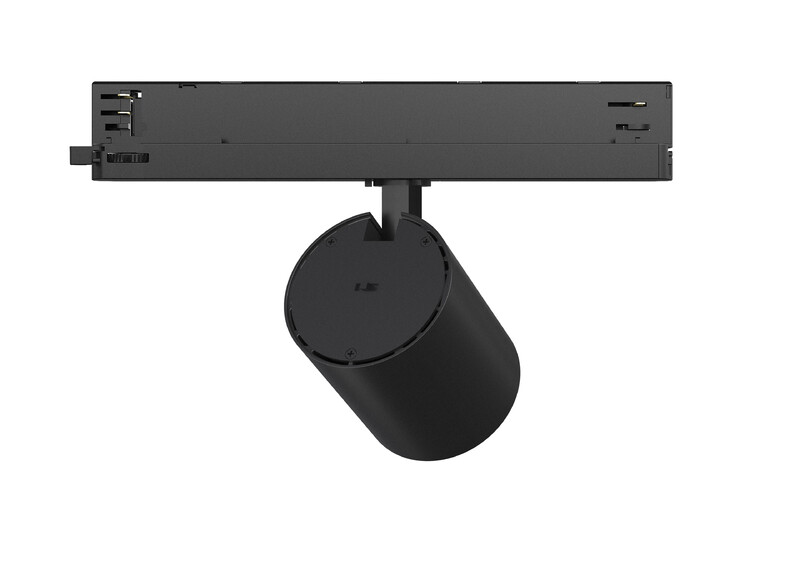 Ledimo Easytrack Mini Kohdevalaisin 3-vaihekiskoon IP20 20W 90x108mm  2000lm 38deg musta TW 2700-6500K DALI2 - Ledimo Oy