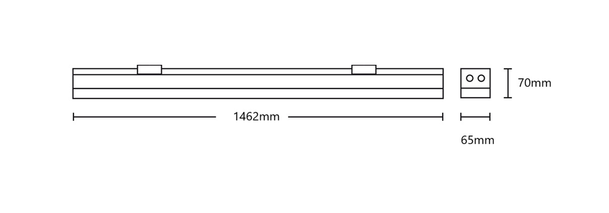 Ledimo® Linear IP20 Yleisvalaisin IP20 75W 1462mm 4000K Ra80 13000lm valkoinen 60deg DALI2 - Ledimo Oy Ledimo® Linear IP20 Yleisvalaisin IP20 75W 1462mm 4000K Ra80 13000lm valkoinen 60deg DALI2 - Ledimo Oy