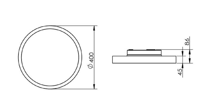 Ledimo® Office Round Pinta-ripustusvalaisin IP20 30-40W 400mm 3000-4000-5700K Ra80 3100-4200lm valkoinen 90-120deg - Ledimo Oy Ledimo® Office Round Pinta-ripustusvalaisin IP20 30-40W 400mm 3000-4000-5700K Ra80 3100-4200lm valkoinen 90-120deg - Ledimo Oy