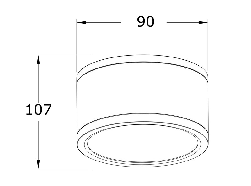 Ledimo® Dura SF Kattovalaisin IP65 10W 90mm 4000K Ra80 1200lm valkoinen 36deg - Ledimo Oy Ledimo® Dura SF Kattovalaisin IP65 10W 90mm 4000K Ra80 1200lm valkoinen 36deg - Ledimo Oy