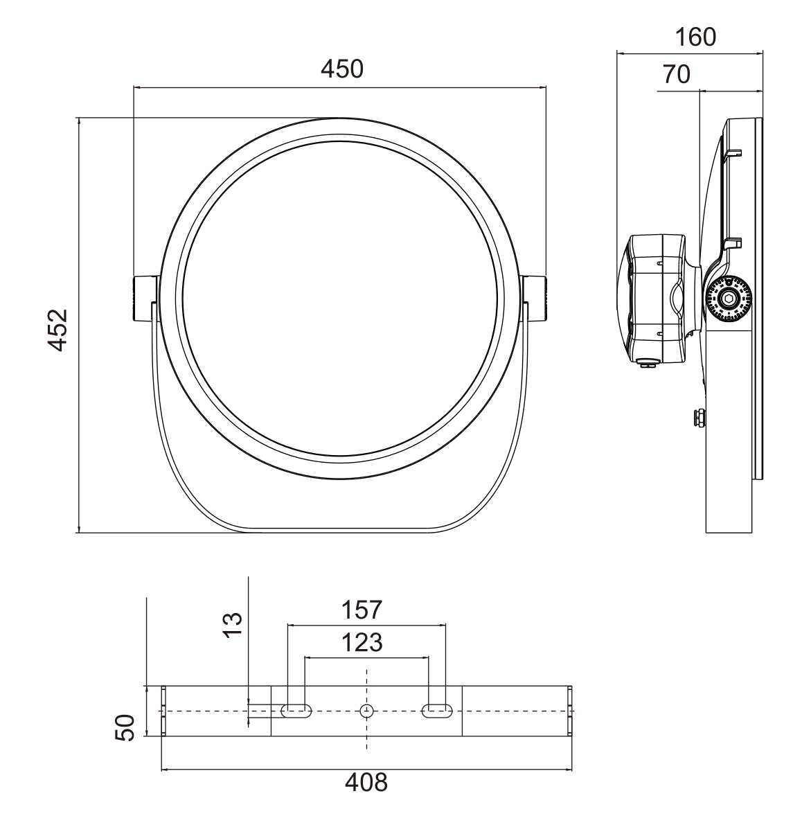 Ledimo® Facade Valonheitin IP66 150W 450mm RGBW(4000K) Ra80 15000lm harmaa 12deg DMX - Ledimo Oy Ledimo® Facade Valonheitin IP66 150W 450mm RGBW(4000K) Ra80 15000lm harmaa 12deg DMX - Ledimo Oy